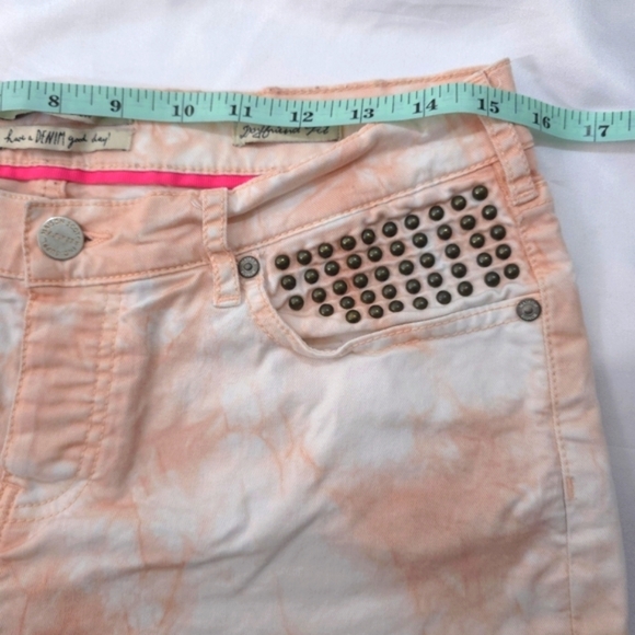 Mason Scotch Peach Tie Dye Studed Boyfriend Shorts 27 - Picture 4 of 9